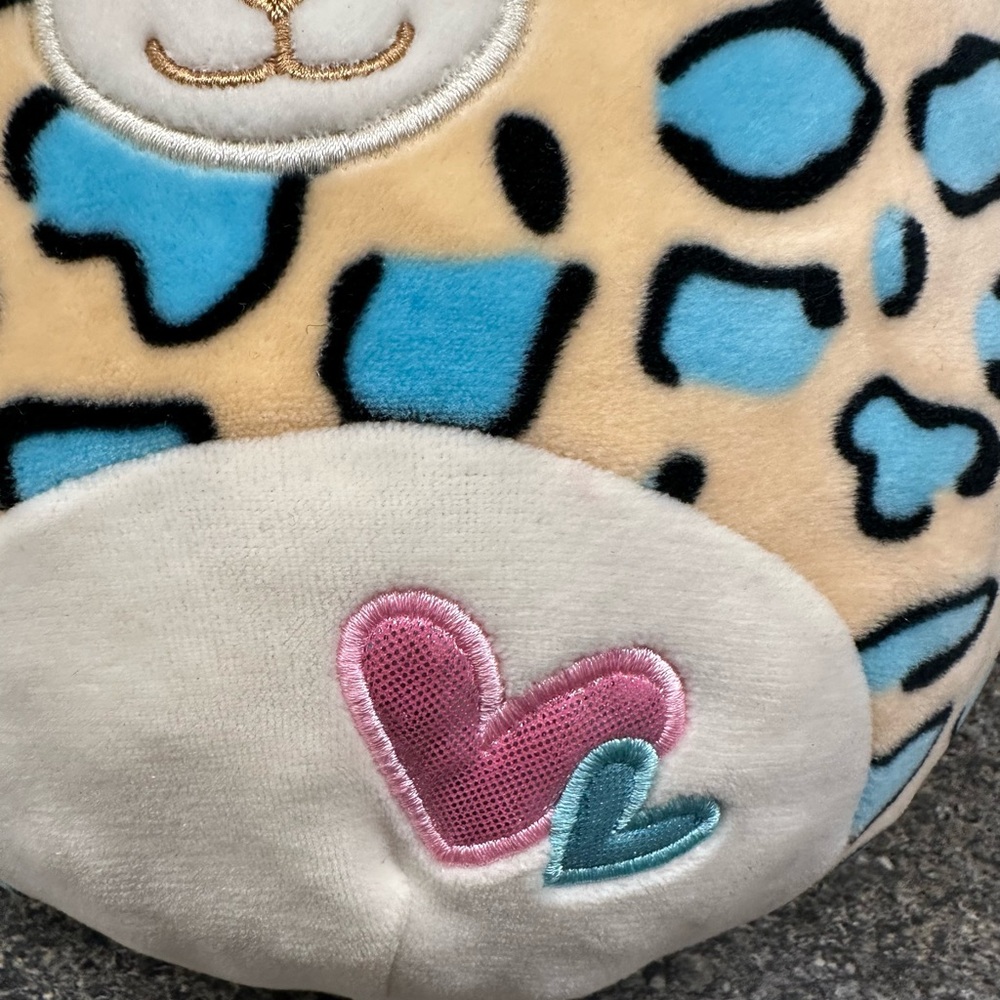 Plush Squishmallows Duo Emanga Teal Leopard Brandi Pink Cheetah Queen - Picture 6 of 9